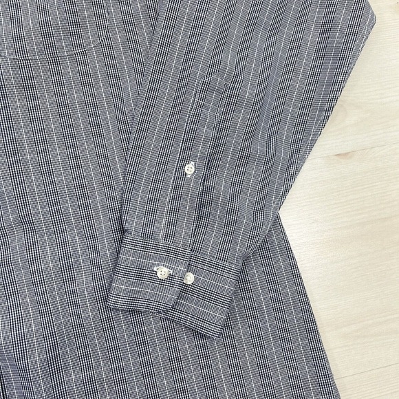 BROOKS BROTHERS Regent Non Iron Gray Plaid Dress Shirt 16-4/5 All Cotton - Picture 3 of 10